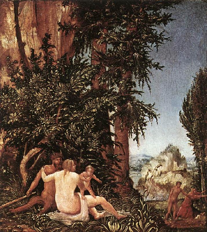 ALTDORFER, Albrecht Landscape with Satyr Family